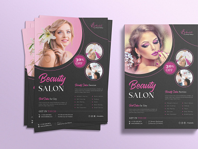 Beauty Salon Flyer Design brochure flyer graphic design