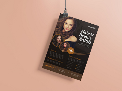 Hair Salon Flyer Design brochure design flyer graphic design