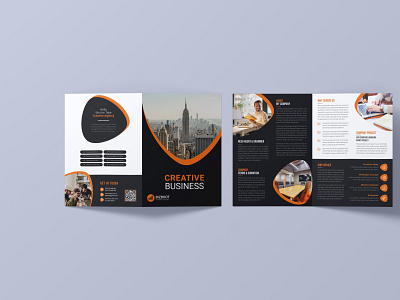 Business Bi Fold Brochure brochure design flyer graphic design