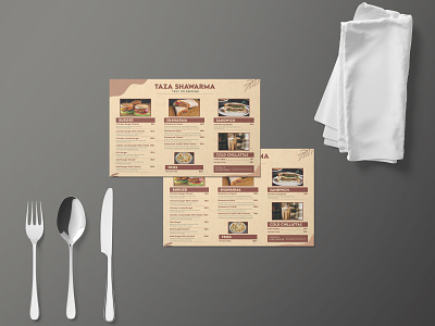 Food Menu Card Design