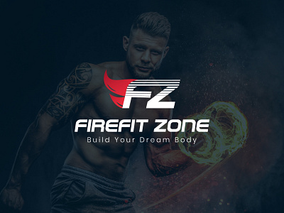 Firefit Zone Fitness Logo Design brand branding color design fitness graphic design gym logo logo maker logo type logos social media spa typography