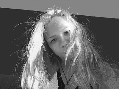Nata blacknwhite light longhair photoshop realistic