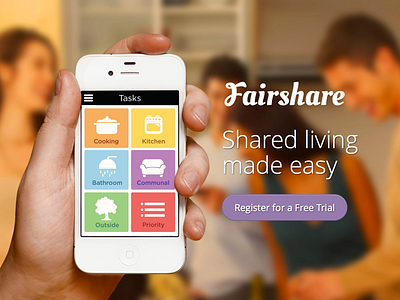 Fairshare app responsive ux website