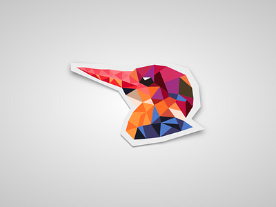 Kingfisher Low poly Art icon illustration vector art