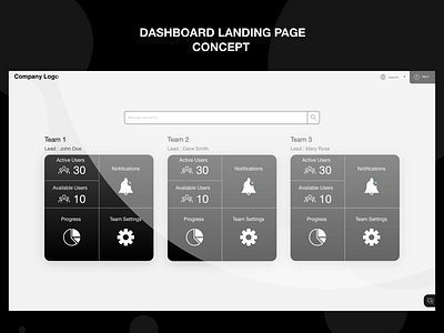 Dashboard Landing Page Concept concept design flat icon illustration landign page landing page concept lettering minimal type typography ui ux vector art web website