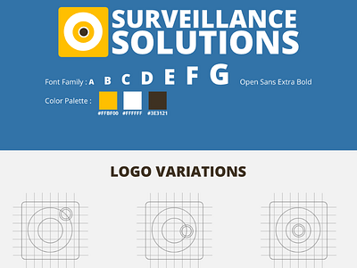 Surveillance Solutions app branding branding design flat icon illustration logo type typography ui ux vector art web