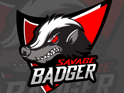 Badger Game Logo badger game gaming logo illustration logo vector