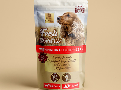 Pet Food Packaging golden packaging pet petfood pouch retriever wheat field