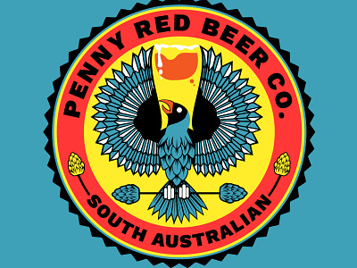 Beer Logo australia beer bird branding glass hop logo south australia vector