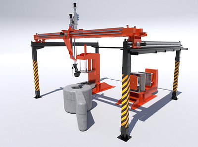 Casting machine 3d animation cad industrial industrialanimation render