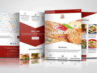 Food email template campaign design email marketing email newsletter emailtemplate graphic design illustration klaviyo template mailchimp mailchimp email template