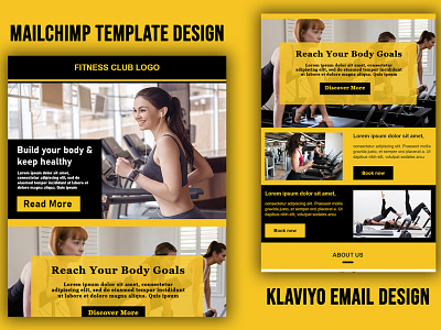 Gym email template campaign design email marketing email newsletter emailtemplate graphic design illustration klaviyo template mailchimp mailchimp newsletter newsletter design