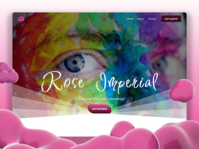 Painter & Designer Website design graphic design ui ui design ux web website