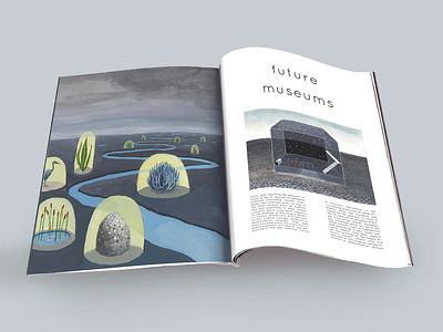 Future Museums magazine layout