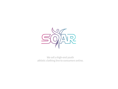 Clothing Brand - Logo Design for " Soar " abstract art brand identity branding design drawing girl lettering logo logo design