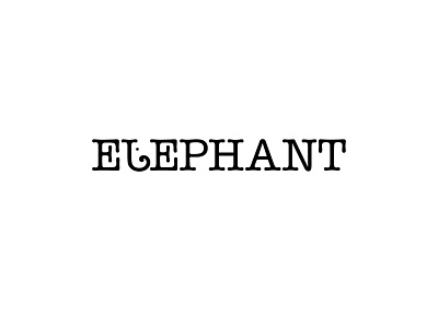 Elephant design designinspiration elephant elephant logo illustration lettering logo type typography vector