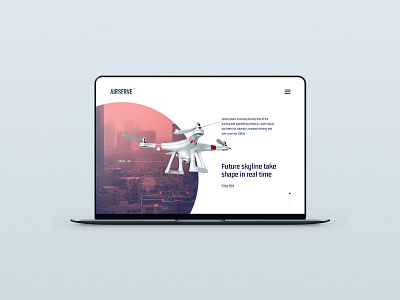Drone Landing Page - UI Practise design design freebies design practice drone landing page ui