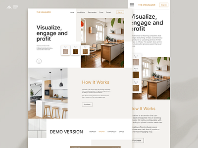 The Visualizer Web design concept graphic design interior landing page logo minimal minimalism portfolio product designer trending ui ui designer ux visual designer web design web designer website