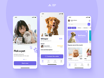 Pet Shop Mobile App Design