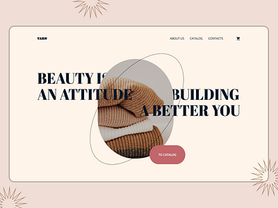 Landing page for an online clothing store design landingpage ui ux web desidn