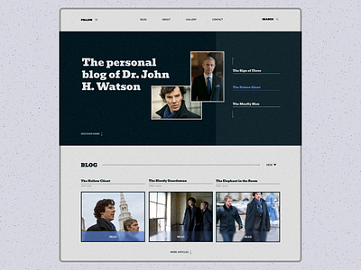 The personal blog design ui ux web desidn