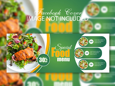 restaurant facebook cover food menu food discount