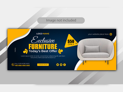 social Facebook cover furniture design template