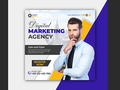 Digital marketing agency and corporate facebook cover design business social media