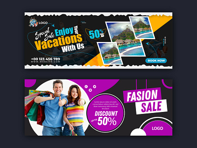 Fashion sale travel facebook cover design fashion fashion sale sale story template