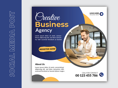 Digital marketing agency social media banner template