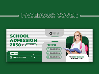 Back to school facebook cover template. premium eps back to school sale