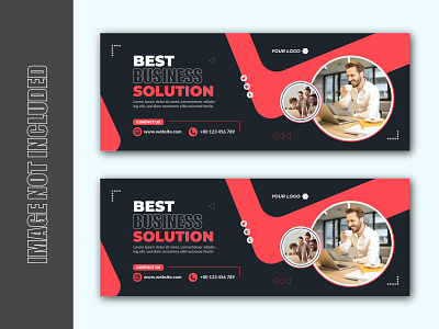Digital marketing agency and corporate business Facebook banner web banner design template