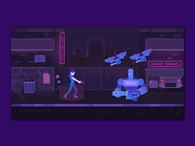 Night Fight. Mobile game concept