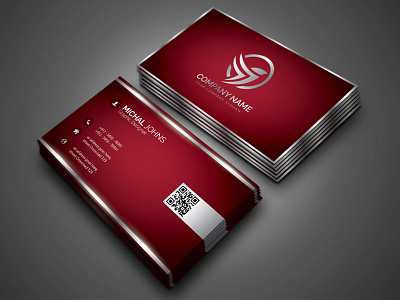 Luxury corporate business card template design
