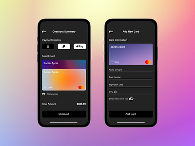 Daily UI 002 Credit Card Checkout design graphic design ui ux visual design