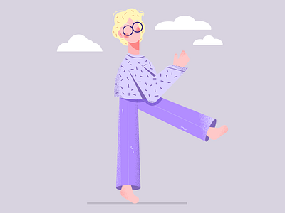 a girl taking the first step into the world of design adobe illustrator design illustration vector with glasses