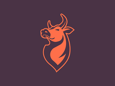 Bull Logo animal bull cattle cow livestock logo logomark meat ox steer