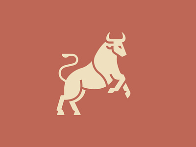 Rearing Bull Logo