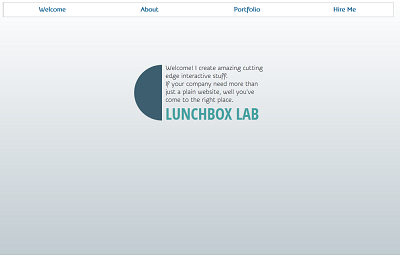 Lunchbox Lab Website css3 html5 portfolio single page website