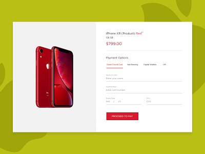 Credit Card Payment UI apple checkout form checkout page credit card ui iphone xr ui ux web