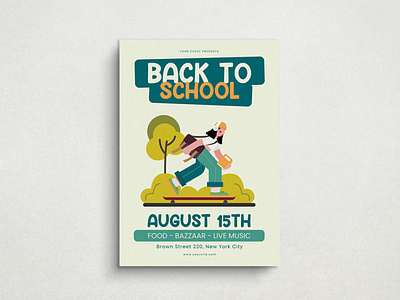 Back To School Flyer Mockup