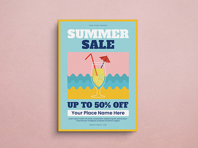 Summer Sale Flyer Mockup