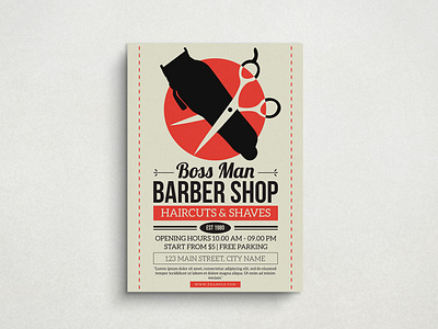 Barbershop Flyer Mockup