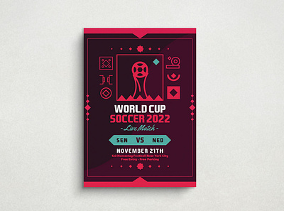 Soccer Flyer Mockup design flat design flyer graphic design illustration mockup