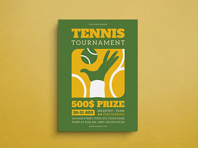 Tennis Flyer Mockup