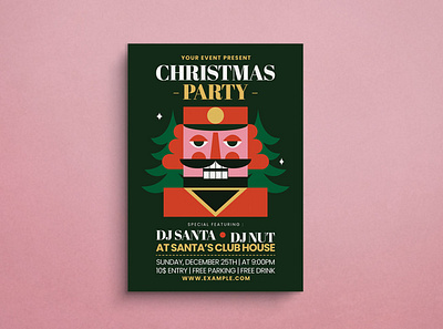 Christmas Nutracker Flyer animation design flat design flyer graphic design illustration mockup