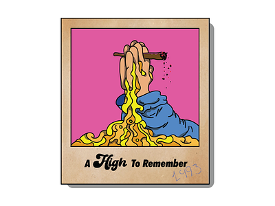 A High To Remember (1993) art branding cartoon design digitalart doodle doodleart graphic design illustration illustrator poster posterart stonerart typography