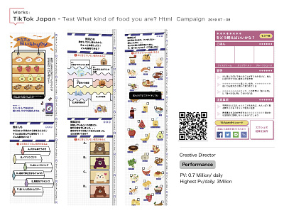 TikTok Japan Html Test Campaign app design illustration ux