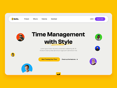 Berlin - SaaS Website Template animations berlin one page responsive saas template webflow wedoflow yellow