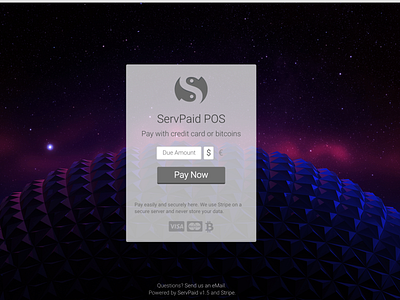 ServPaid payments web app